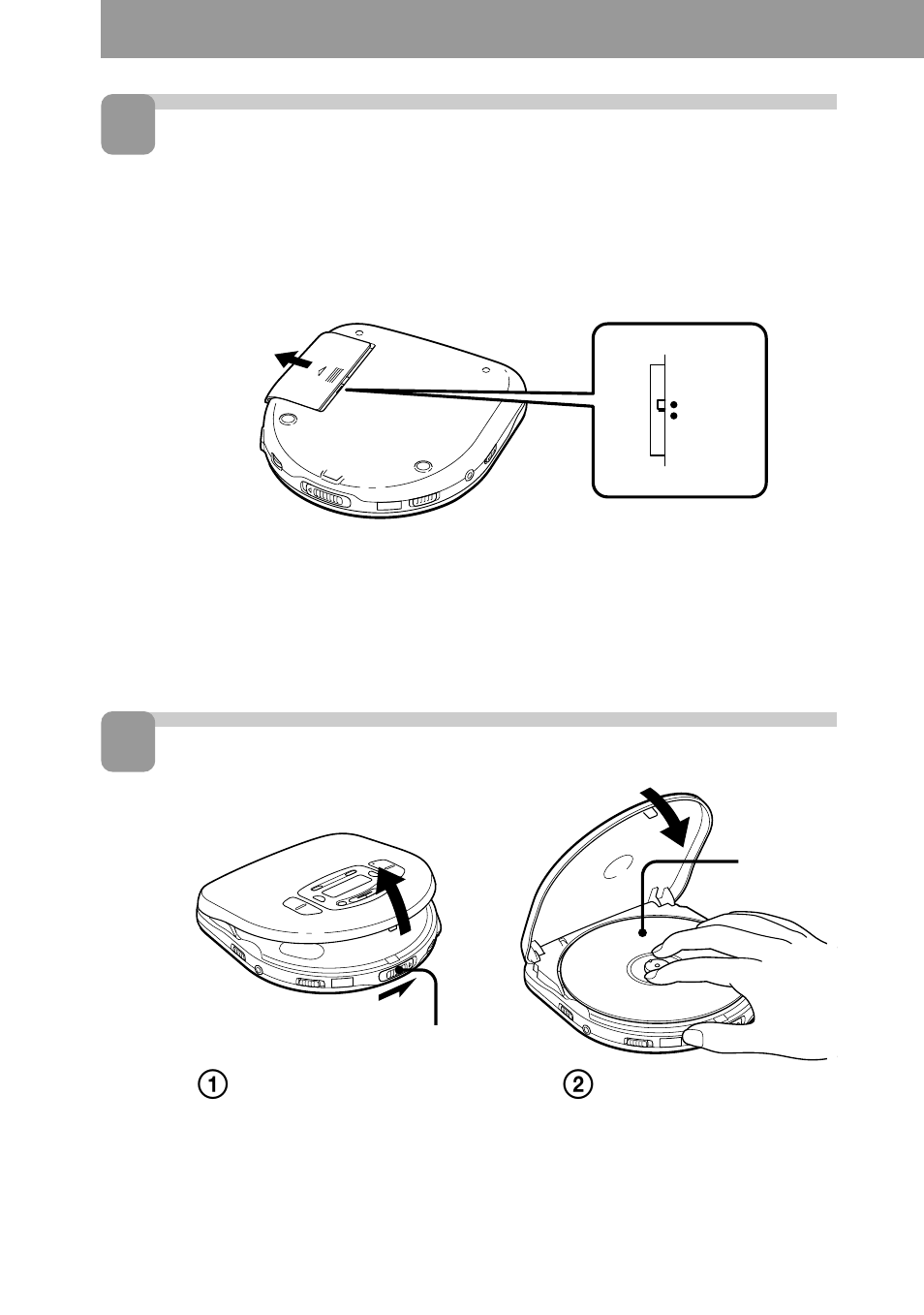 Place a video cd | Sony D-V55 User Manual | Page 5 / 34