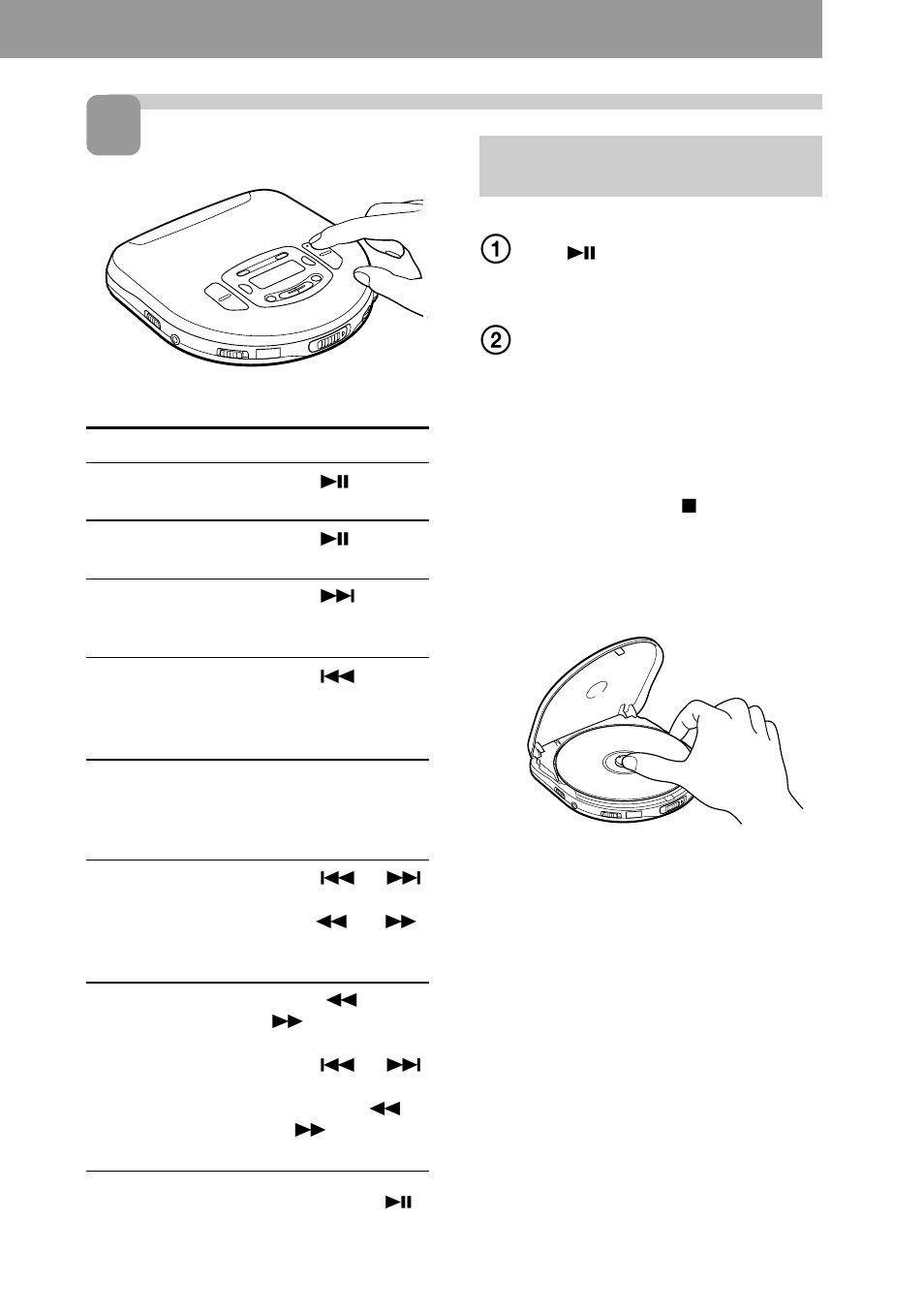 Play | Sony D-V55 User Manual | Page 6 / 34