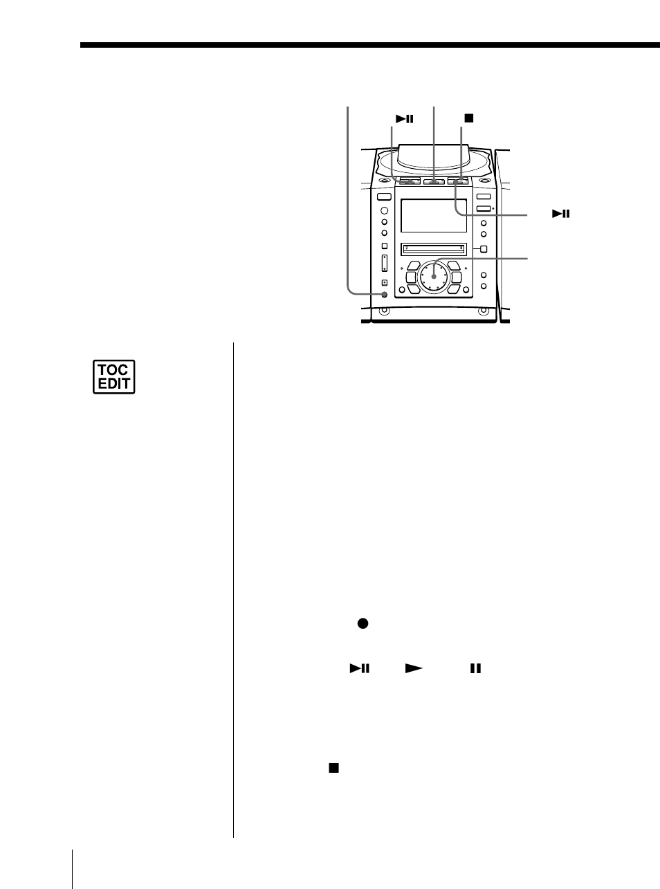 Recording from the radio or a cd | Sony Model PMC-MD55 User Manual | Page 36 / 164