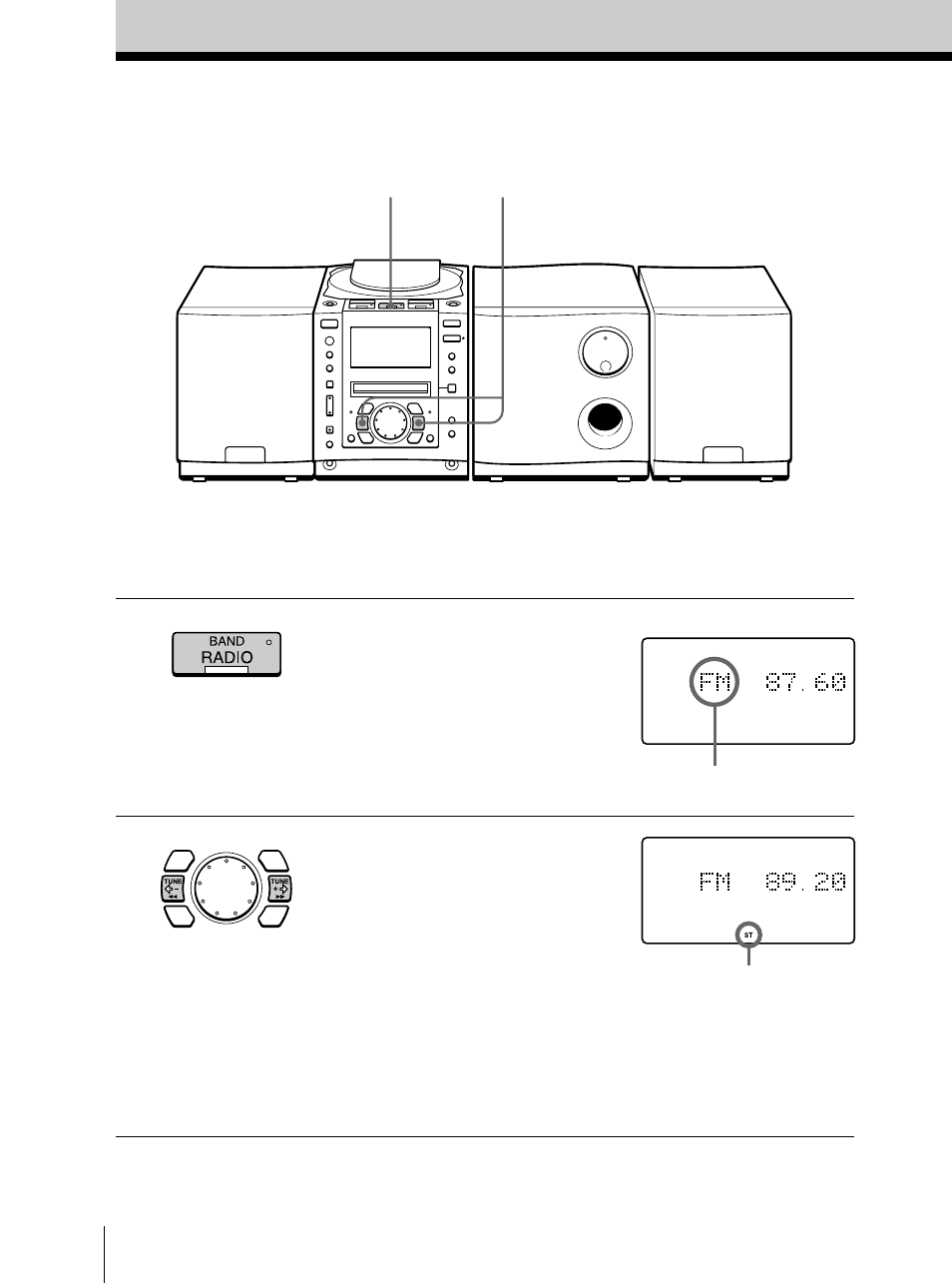 Recepción de la radio | Sony Model PMC-MD55 User Manual | Page 92 / 164