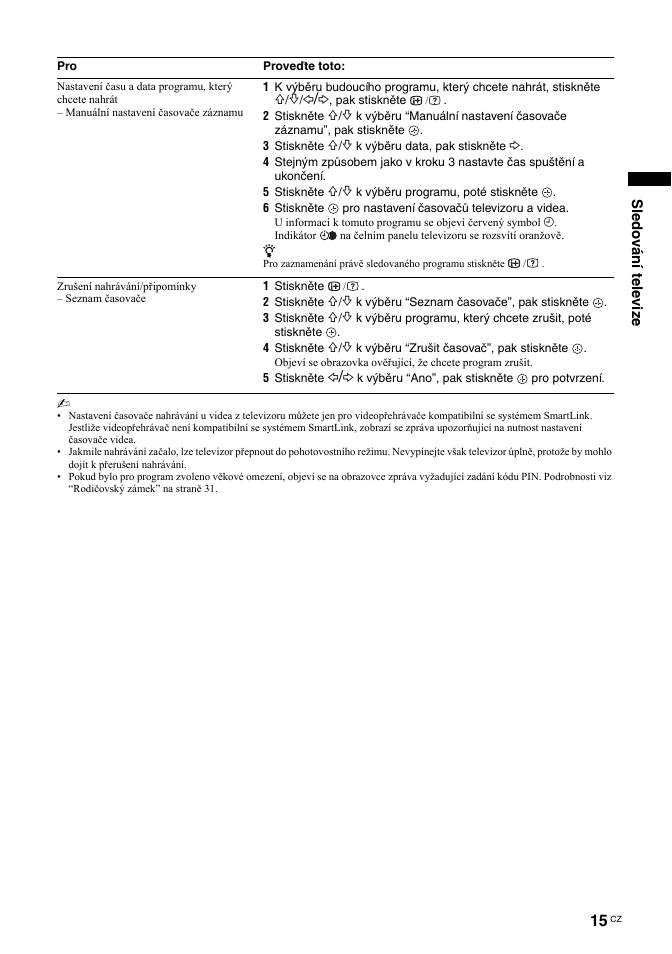Sony BRAVIA KDL-26T30 User Manual | Page 117 / 204
