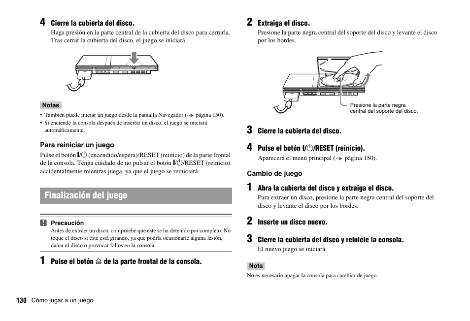 Finalización del juego | Sony PS 2 SCPH-77001CB User Manual | Page 130 / 172