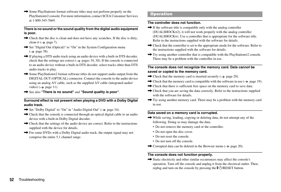 Sony PS 2 SCPH-77001CB User Manual | Page 52 / 172