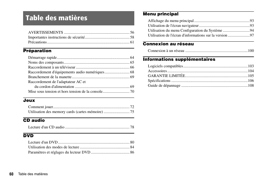 Sony PS 2 SCPH-77001CB User Manual | Page 60 / 172