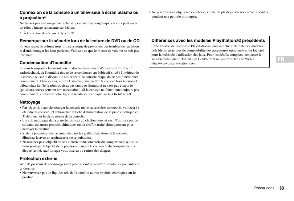 Sony PS 2 SCPH-77001CB User Manual | Page 63 / 172