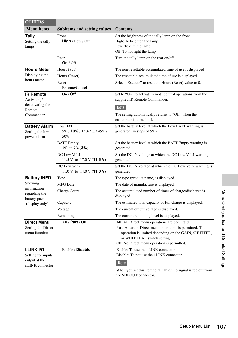 Sony XDCAM EX PMW-EX1 User Manual | Page 107 / 132