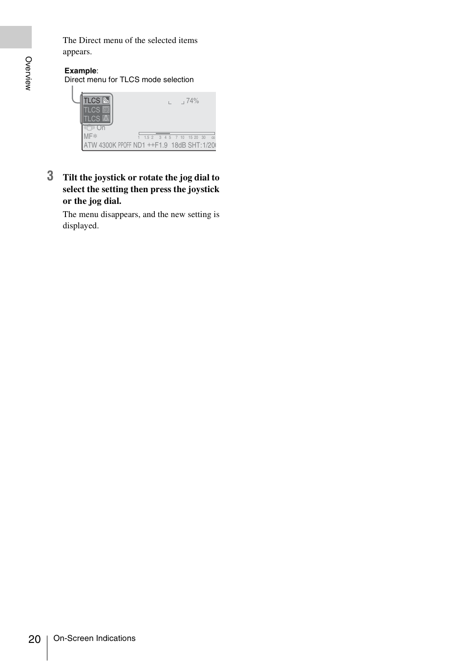 Sony XDCAM EX PMW-EX1 User Manual | Page 20 / 132