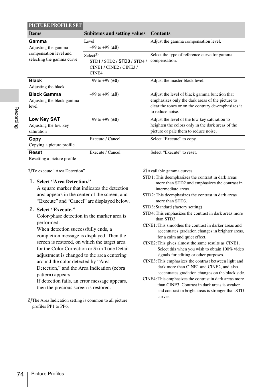 Sony XDCAM EX PMW-EX1 User Manual | Page 74 / 132