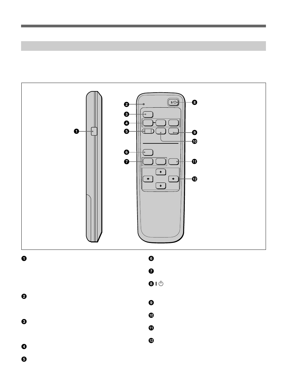 Remote commander rm-pjv20 | Sony VPH-V20M User Manual | Page 11 / 32