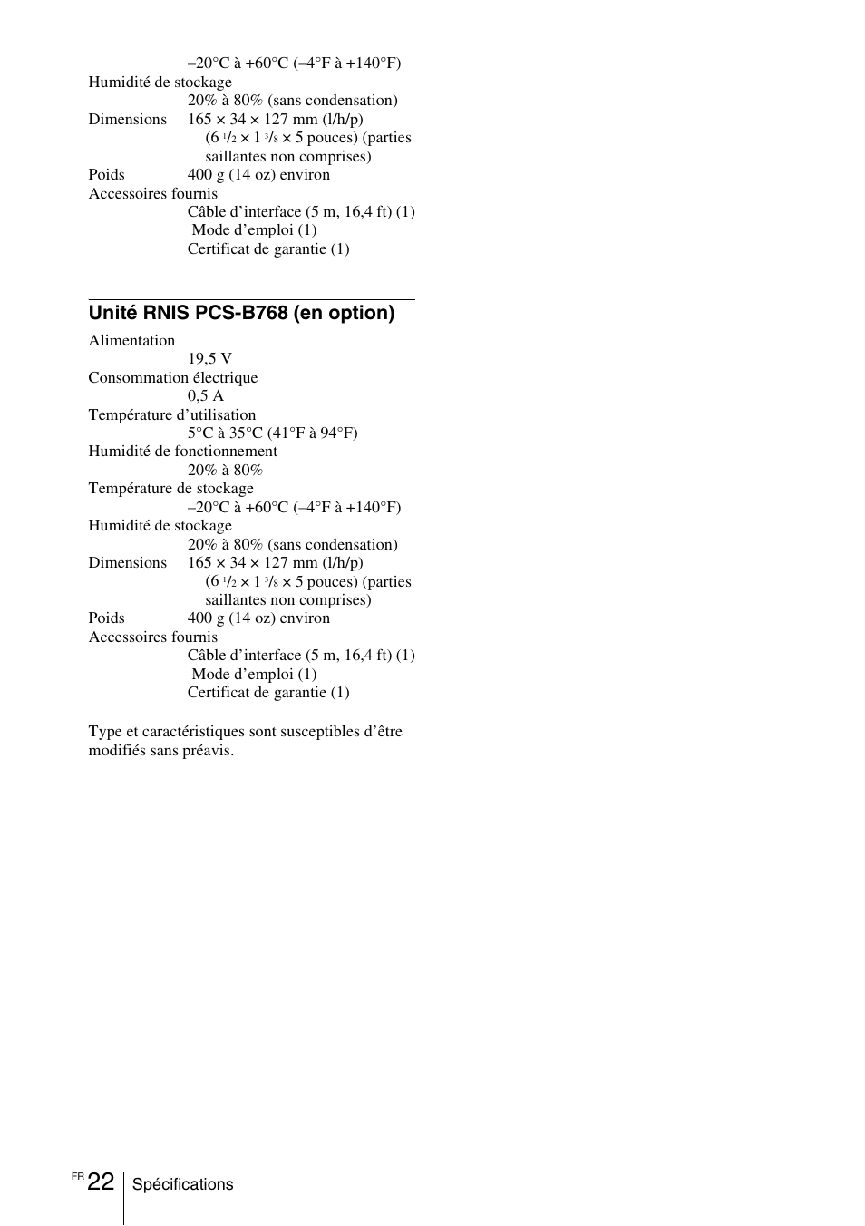 Unité rnis pcs-b768 (en option) | Sony PCS-11 User Manual | Page 66 / 156