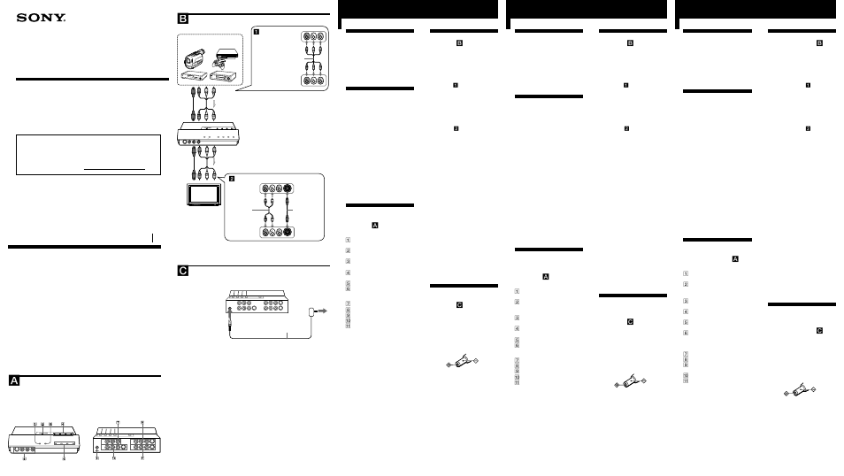 Sony SB-V55A User Manual | 2 pages