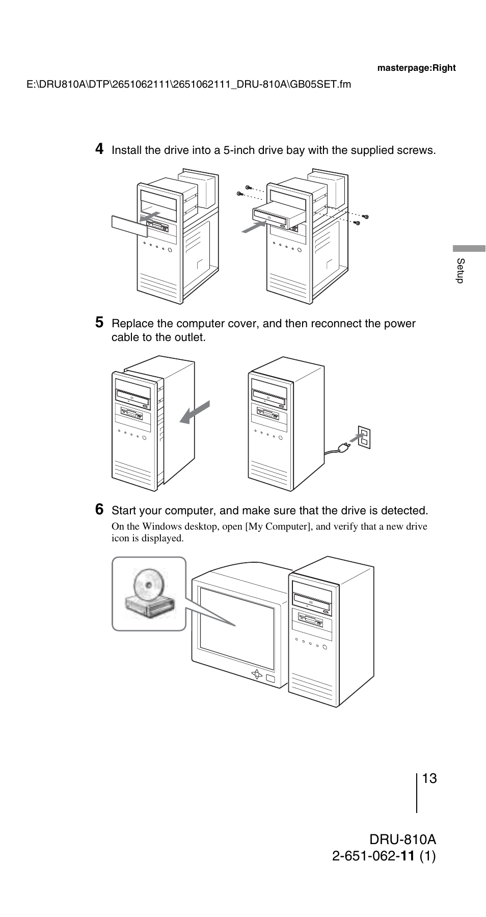 Sony DRU-810A User Manual | Page 13 / 36