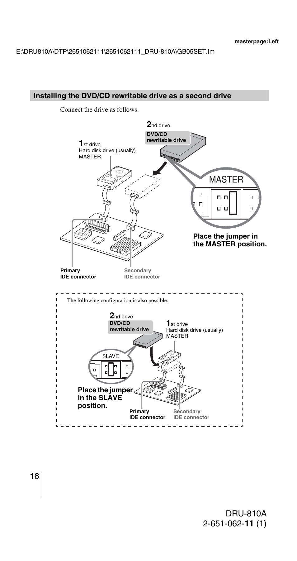 Sony DRU-810A User Manual | Page 16 / 36