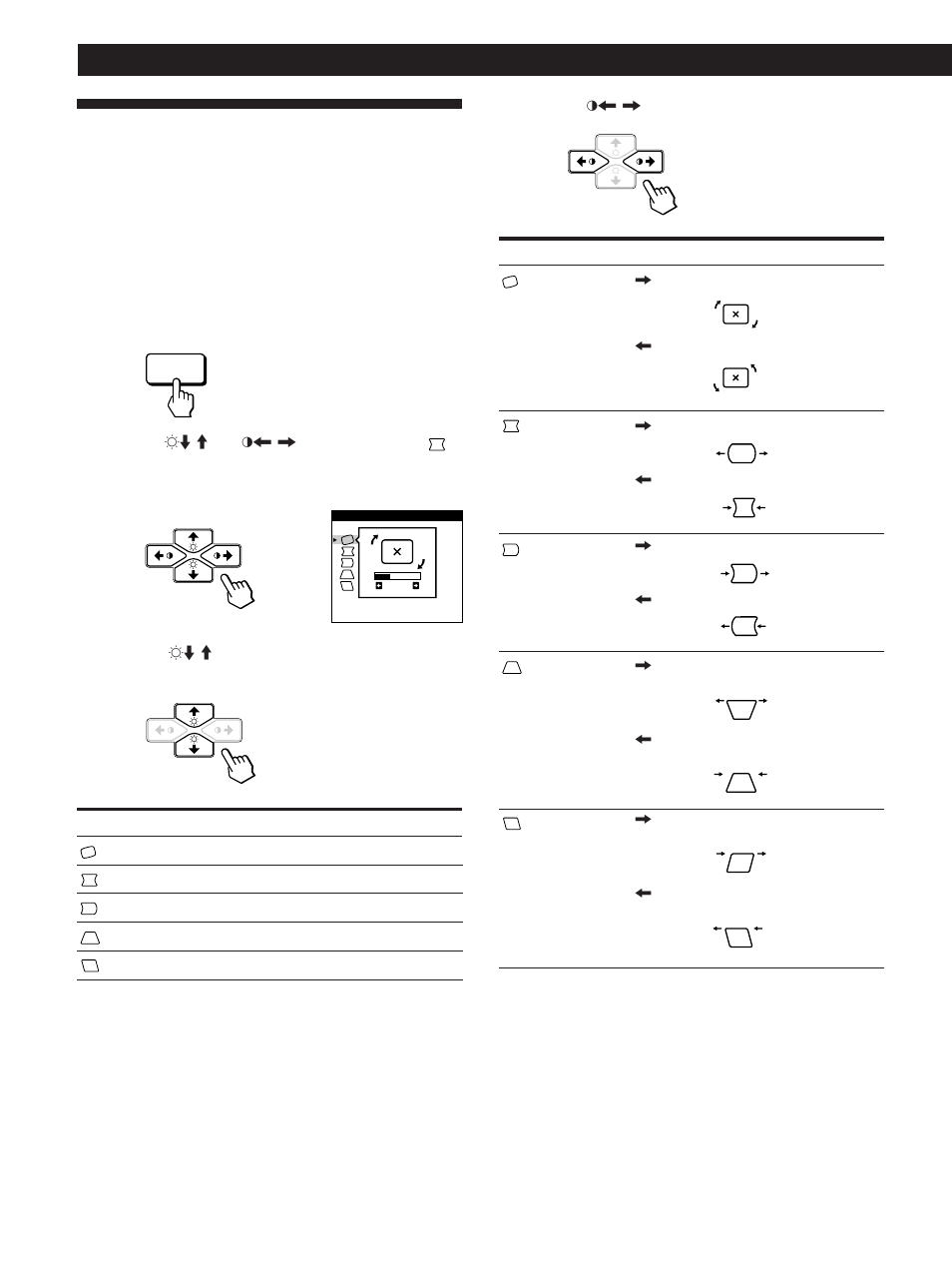 Using the geom (geometry) on- screen display, Customizing your monitor | Sony CPD-200GS User Manual | Page 10 / 57