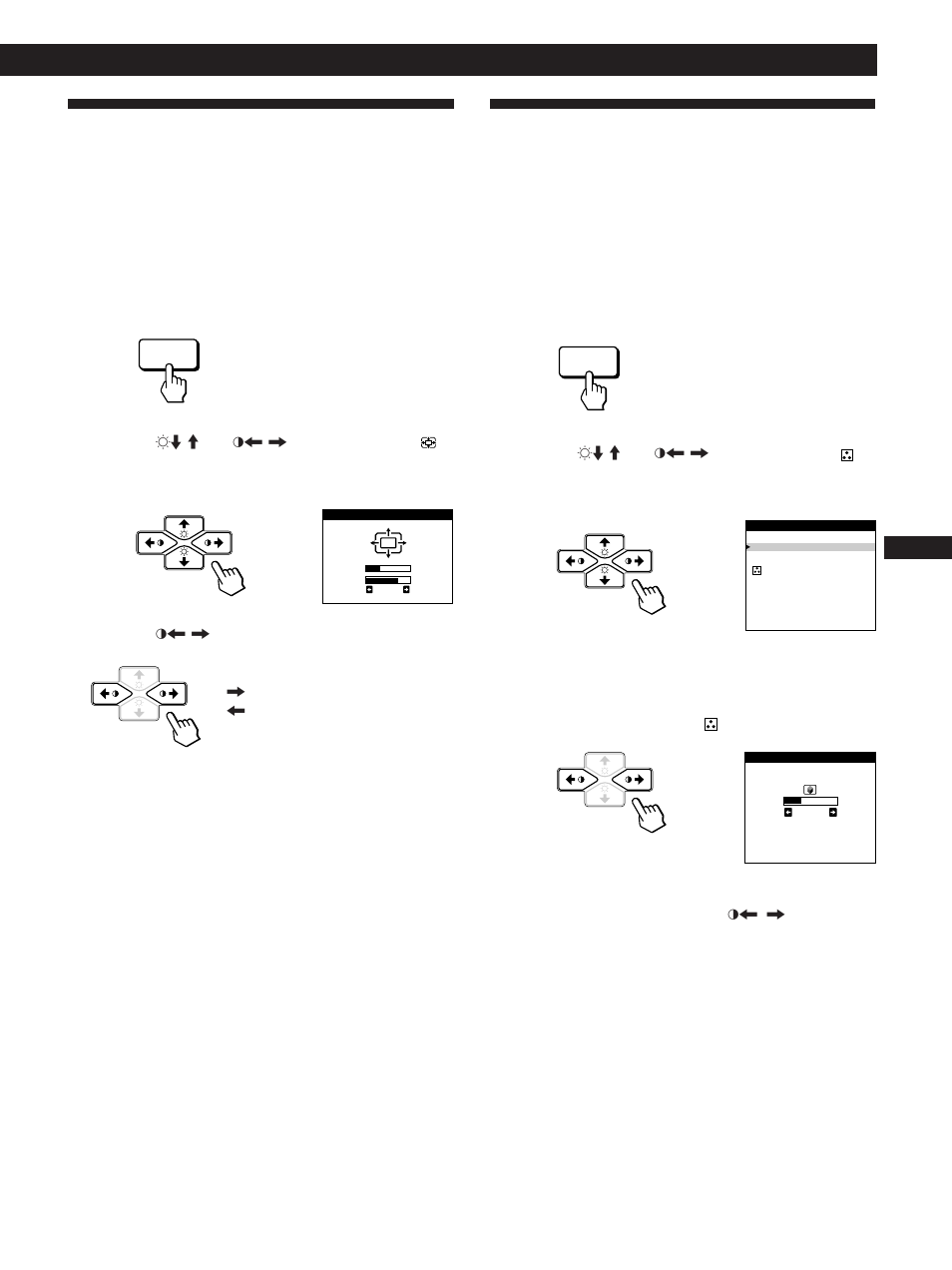 Using the zoom on-screen display, Using the color on-screen display, Getting started customizing your monitor | Sony CPD-200GS User Manual | Page 11 / 57