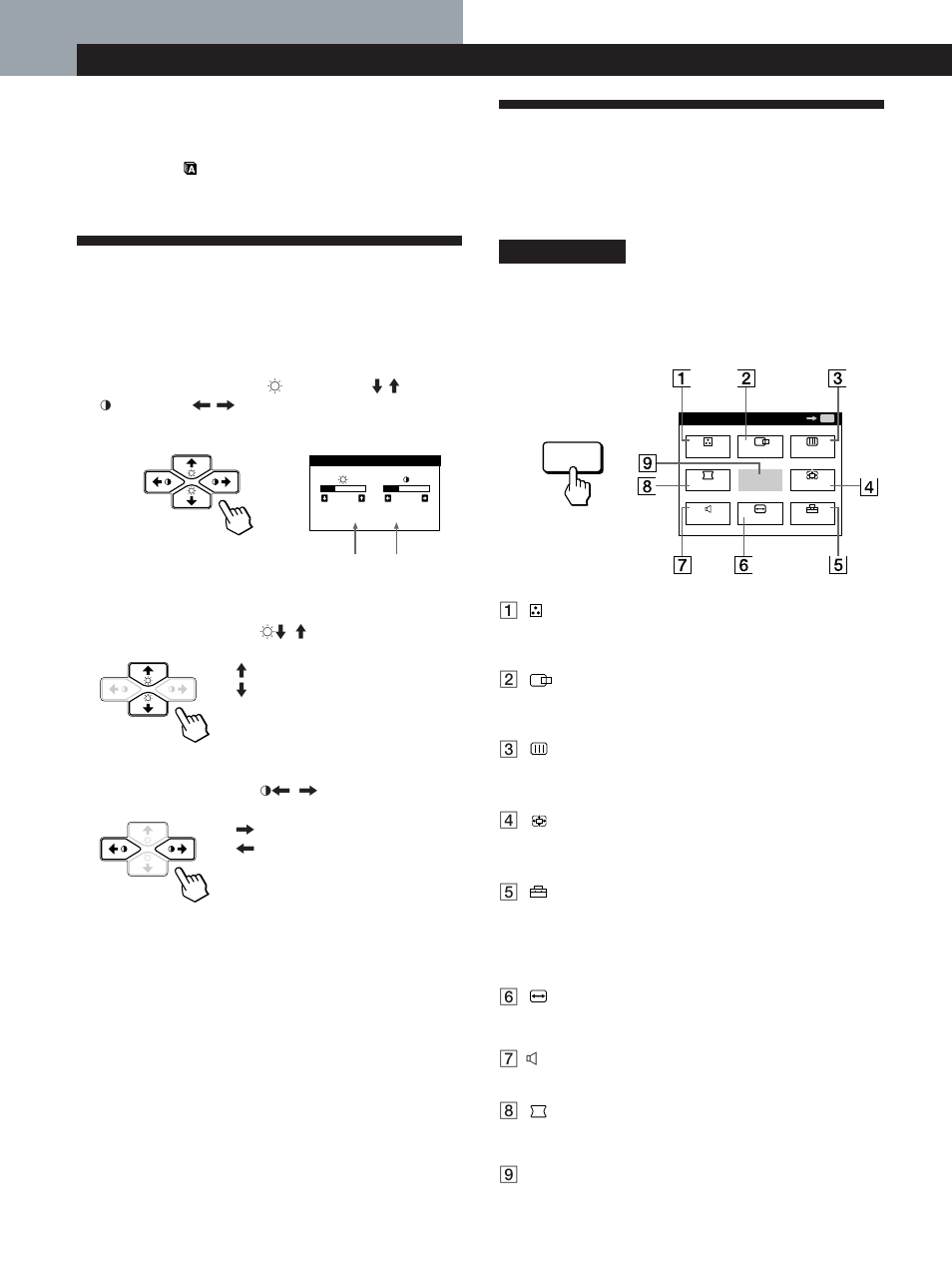 Présentation du système d’écrans de menu, Personnalisation de l’affichage | Sony CPD-200GS User Manual | Page 26 / 57