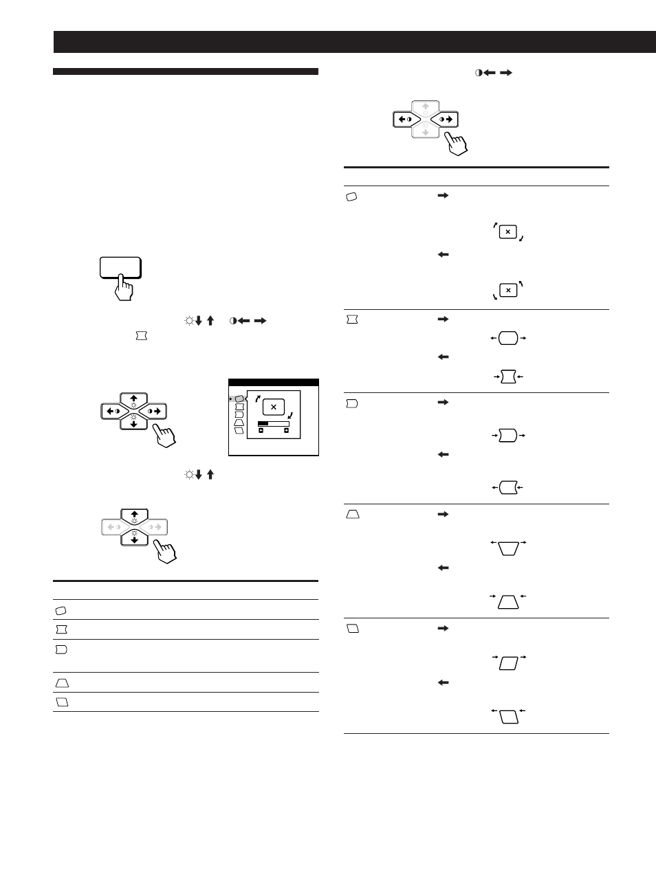 Utilisation de l’écran de menu geom (géométrie), Personnalisation de l’affichage | Sony CPD-200GS User Manual | Page 28 / 57