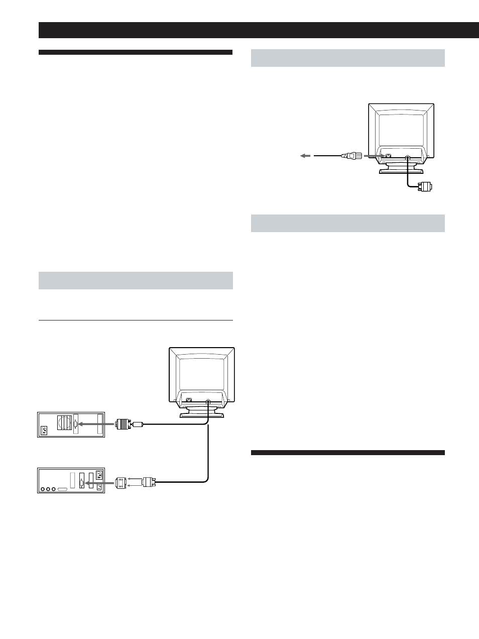 Selección del idioma de la indicación en pantalla, Instalación, Paso 3: encienda el monitor y el ordenador | Paso 1: conecte el monitor al ordenador | Sony CPD-200GS User Manual | Page 42 / 57