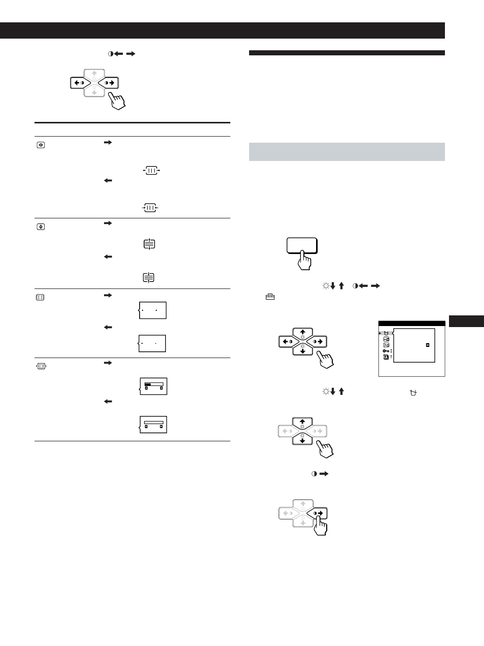 Uso de la indicación en pantalla opcion, Personalización del monitor, Desmagnetización de la pantalla | Sony CPD-200GS User Manual | Page 49 / 57