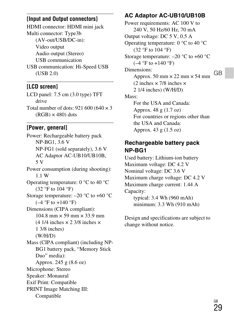Sony CYBER-SHOT DSC-HX9 User Manual | Page 29 / 64