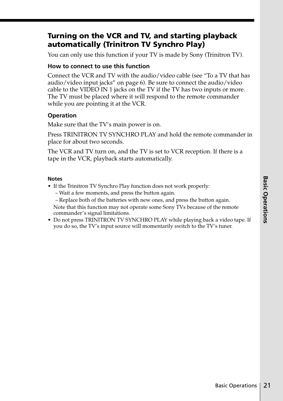 Sony SLV-ED25PS/TH User Manual | Page 21 / 53