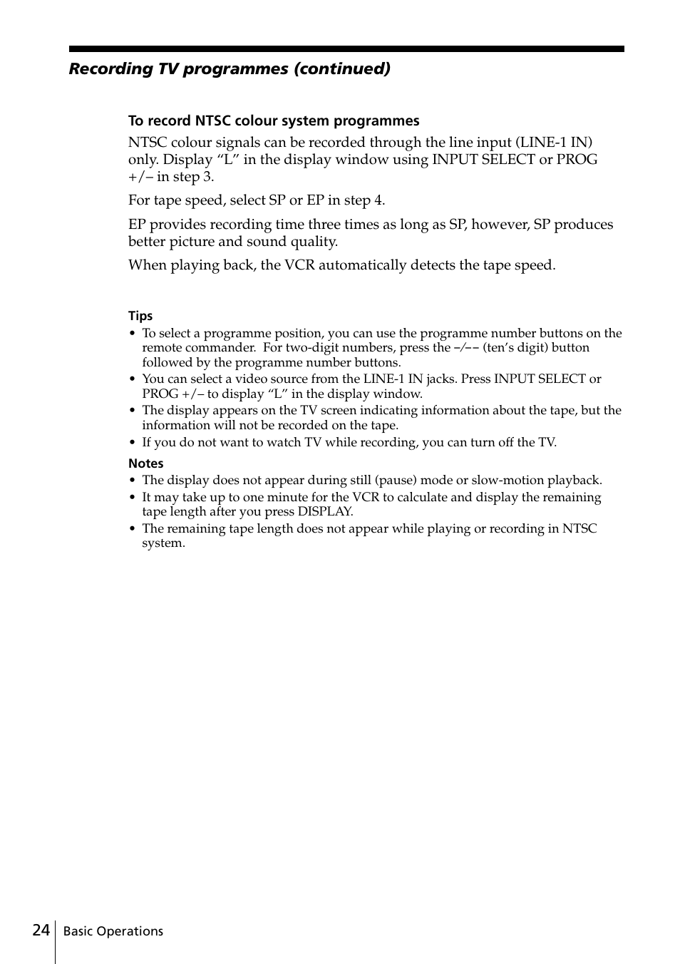 Sony SLV-ED25PS/TH User Manual | Page 24 / 53
