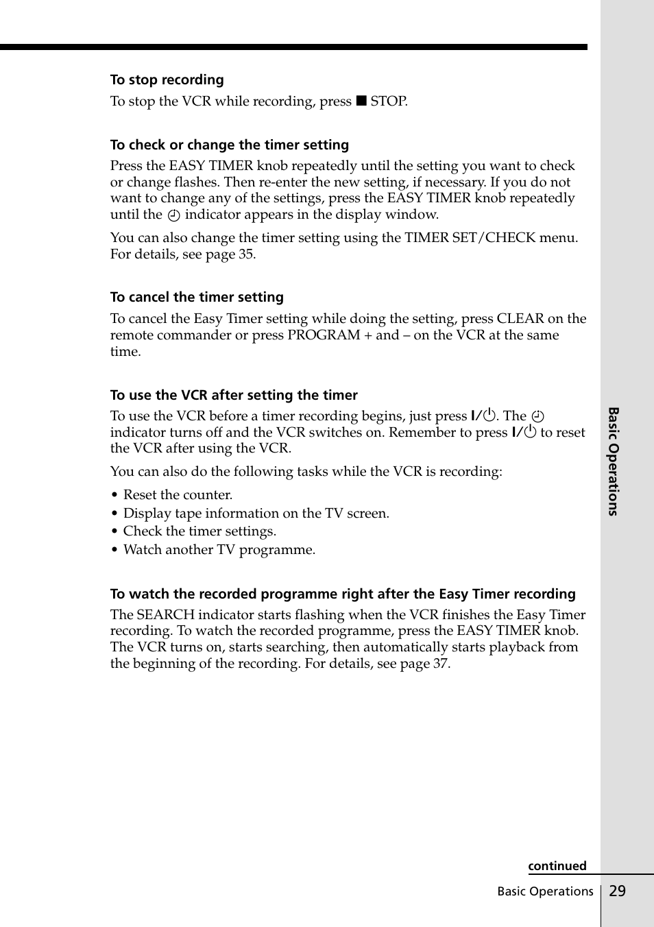 Sony SLV-ED25PS/TH User Manual | Page 29 / 53