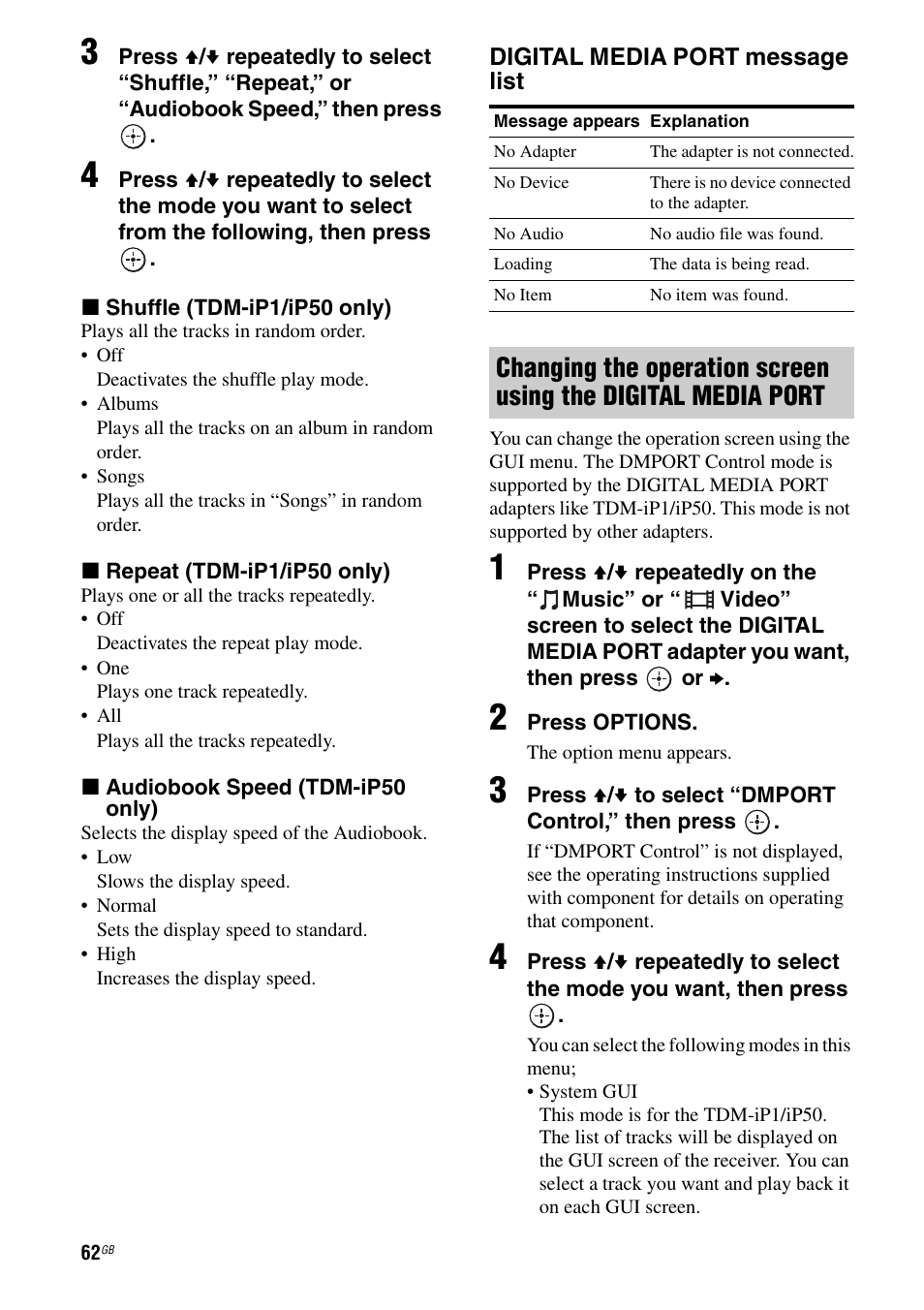 Sony 3-875-814-21(1) User Manual | Page 62 / 162