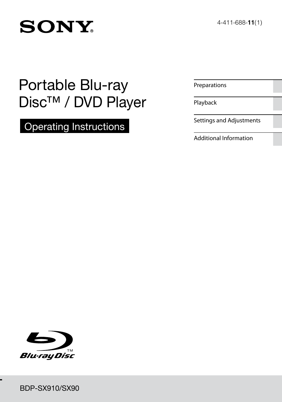 Sony BDP-SX910 User Manual | 28 pages