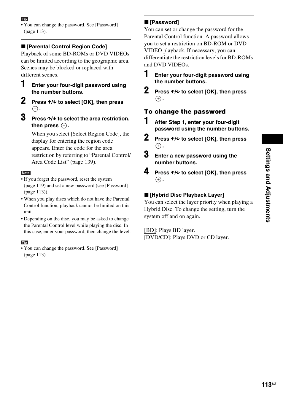 Password | Sony BDV-IT1000ES User Manual | Page 113 / 155