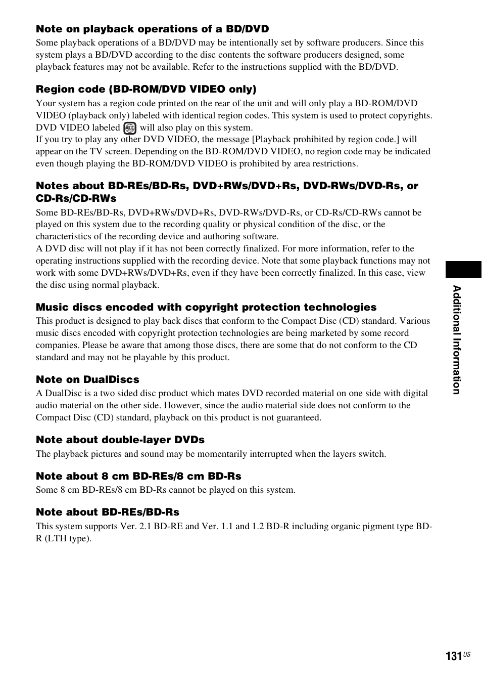 Sony BDV-IT1000ES User Manual | Page 131 / 155