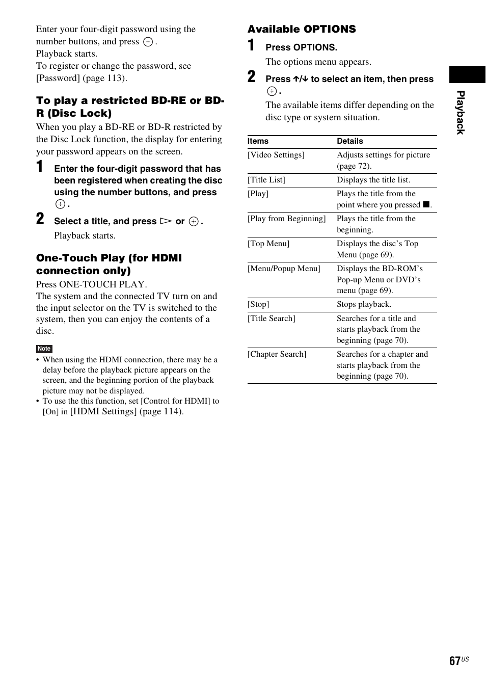 Sony BDV-IT1000ES User Manual | Page 67 / 155
