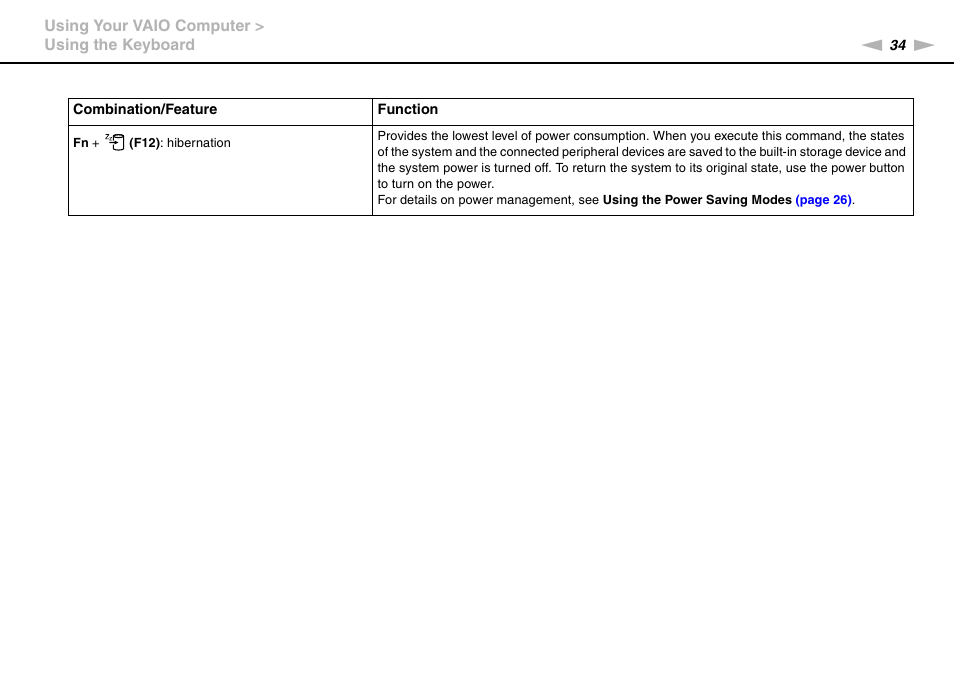 Sony VAIO VPCYB SERIES User Manual | Page 34 / 144