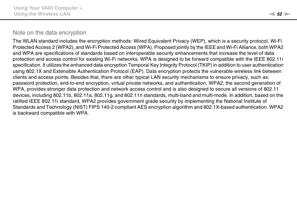 Sony VAIO VPCYB SERIES User Manual | Page 52 / 144