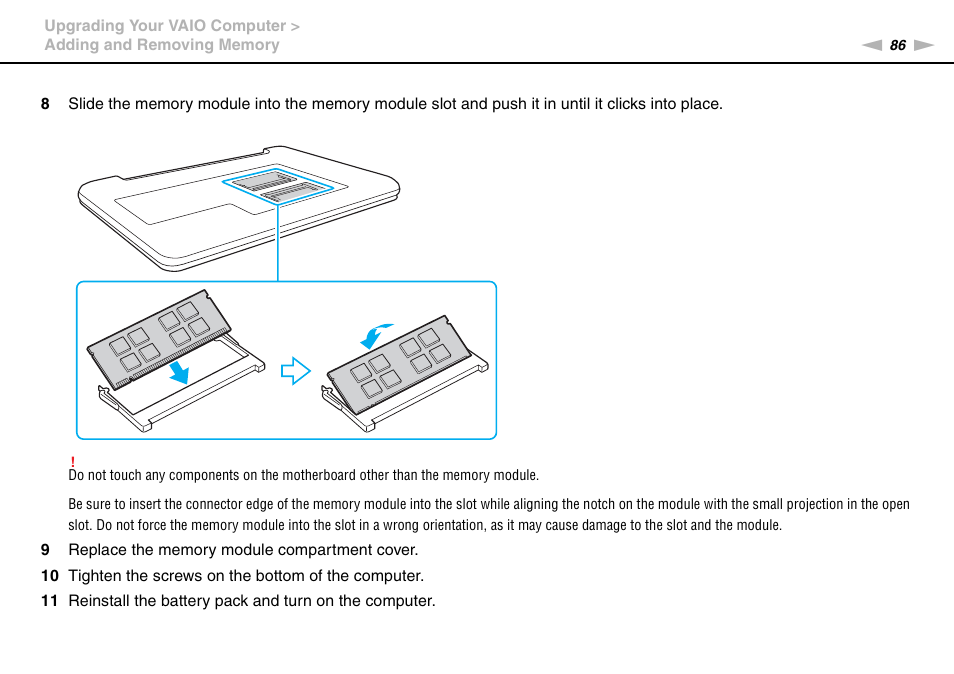 Sony VAIO VPCYB SERIES User Manual | Page 86 / 144