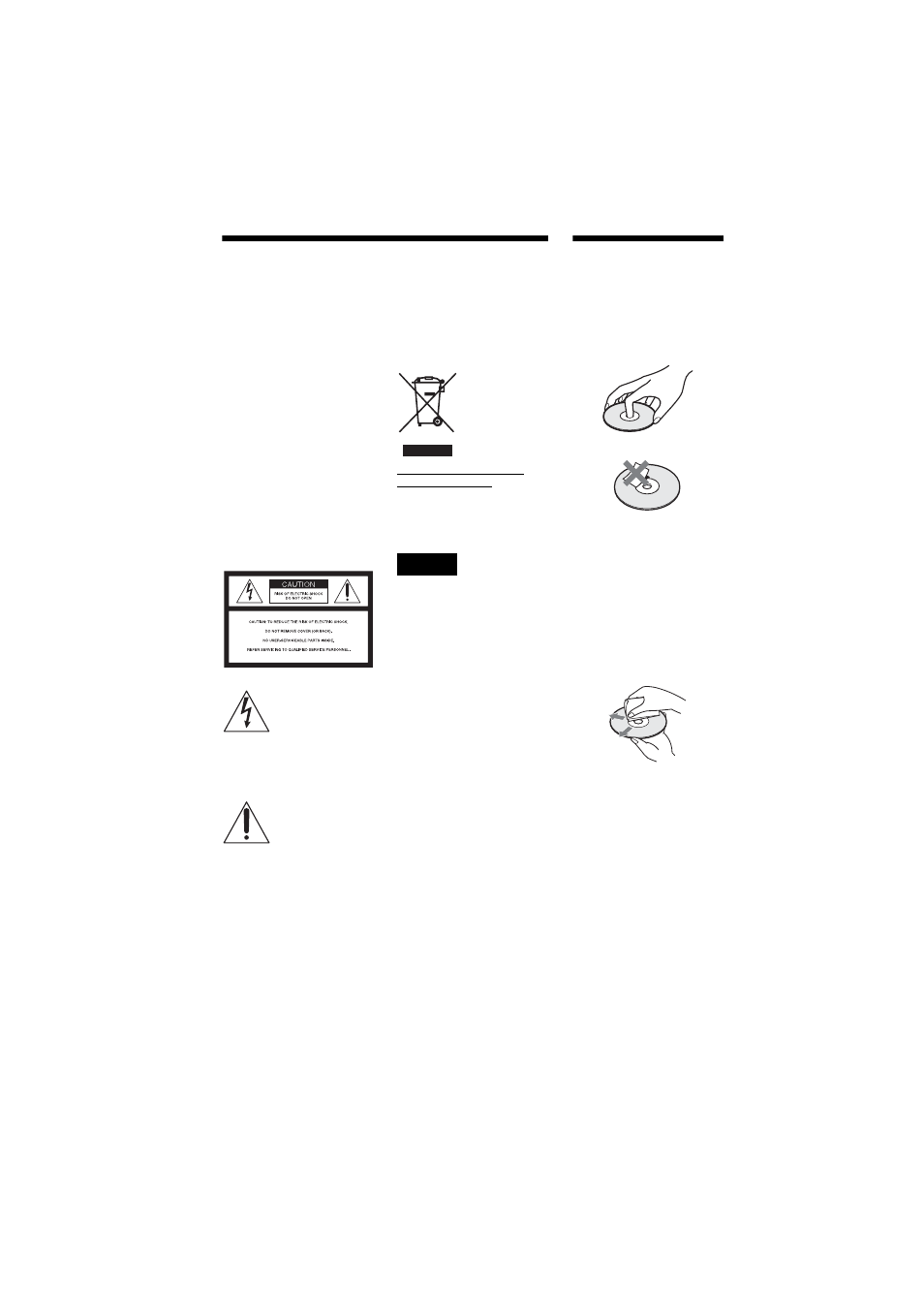 L1ac - warning, L1 - notes about the discs, Warning | Sony DVP-NS70H User Manual | Page 2 / 78