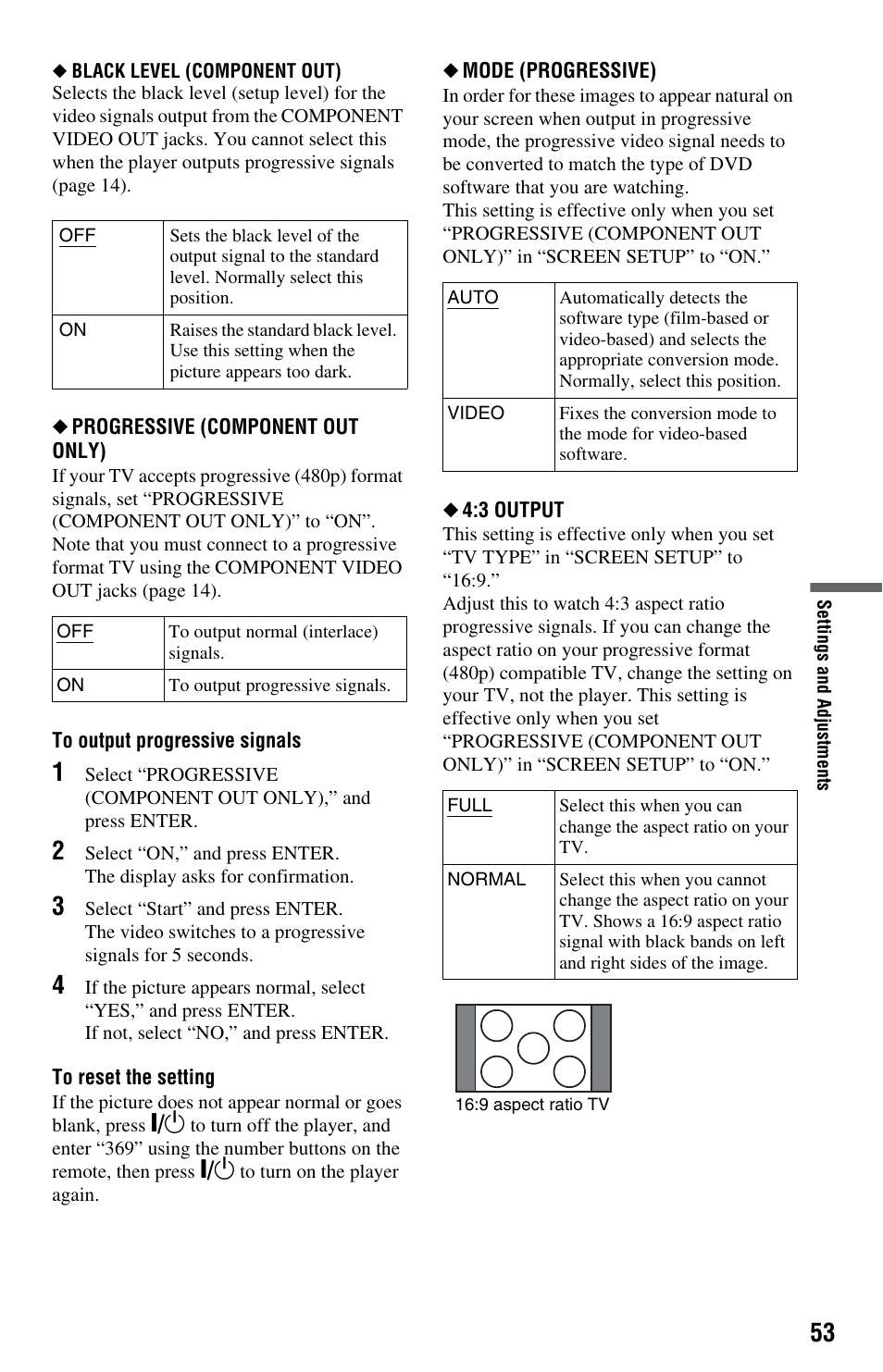 Sony DVP-NS64P User Manual | Page 53 / 64