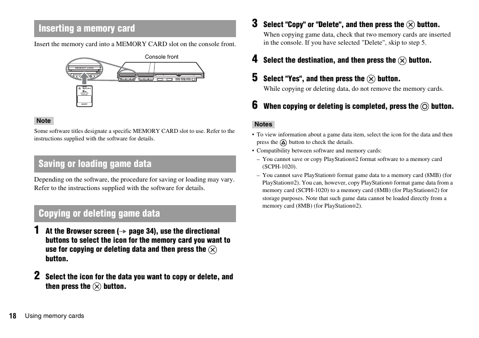 Sony SCPH-75006 User Manual | Page 18 / 104