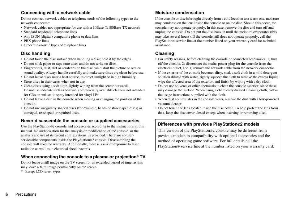 Sony SCPH-75006 User Manual | Page 6 / 104