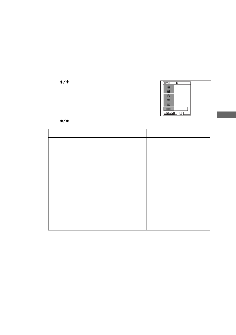 Ba sic o p er at ions, Press b/b to change the setting | Sony SLV-D930 User Manual | Page 33 / 120