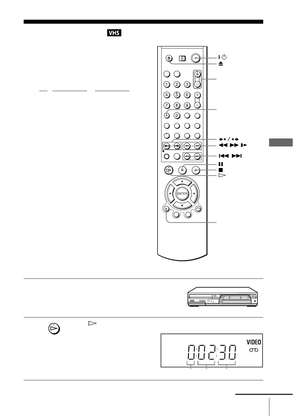 Playing a tape | Sony SLV-D930 User Manual | Page 35 / 120