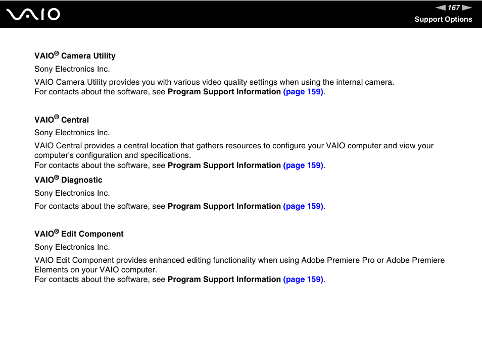 Sony VGC-LS30 User Manual | Page 167 / 171