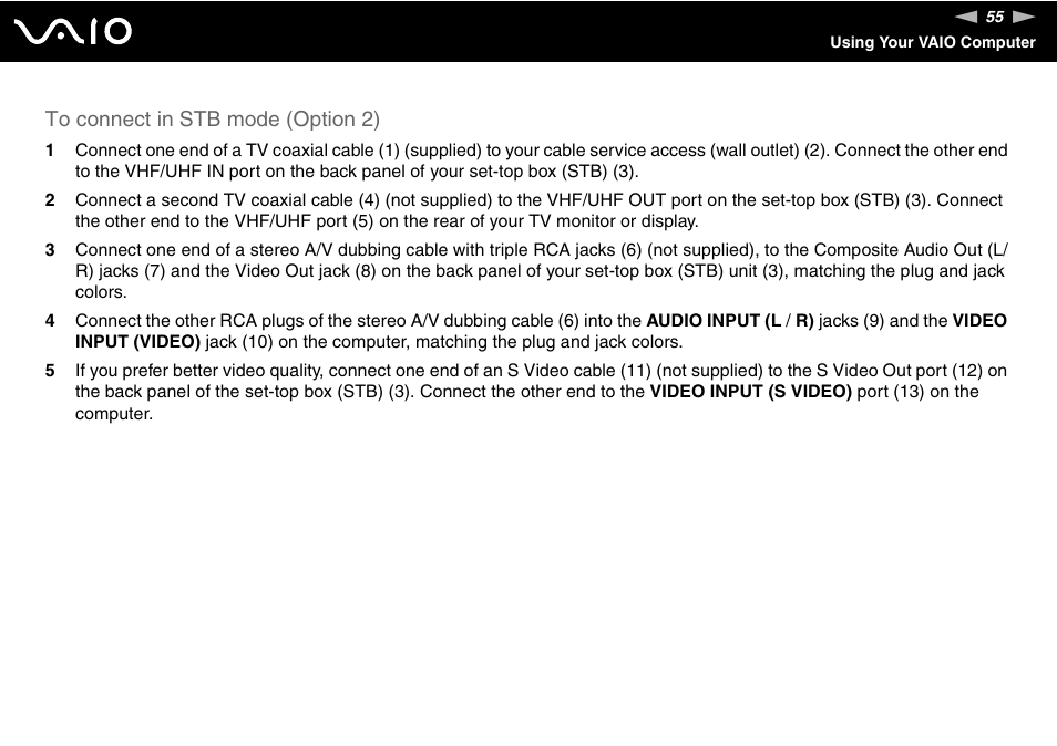 Sony VGC-LS30 User Manual | Page 55 / 171