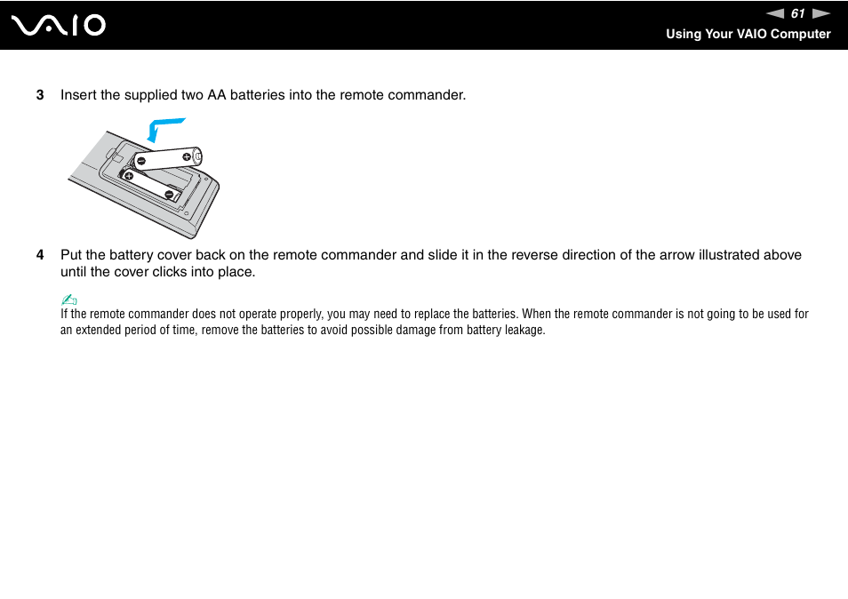 Sony VGC-LS30 User Manual | Page 61 / 171