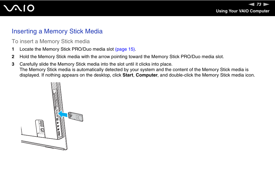 Sony VGC-LS30 User Manual | Page 73 / 171