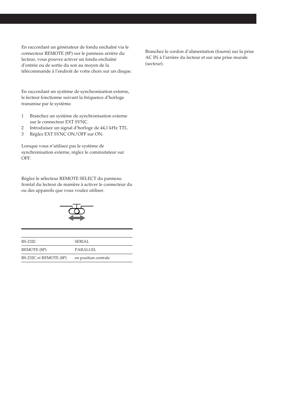 Getting started, Préparation, Raccordement du cordon d’alimentation | Sony CDP-D500 User Manual | Page 29 / 68