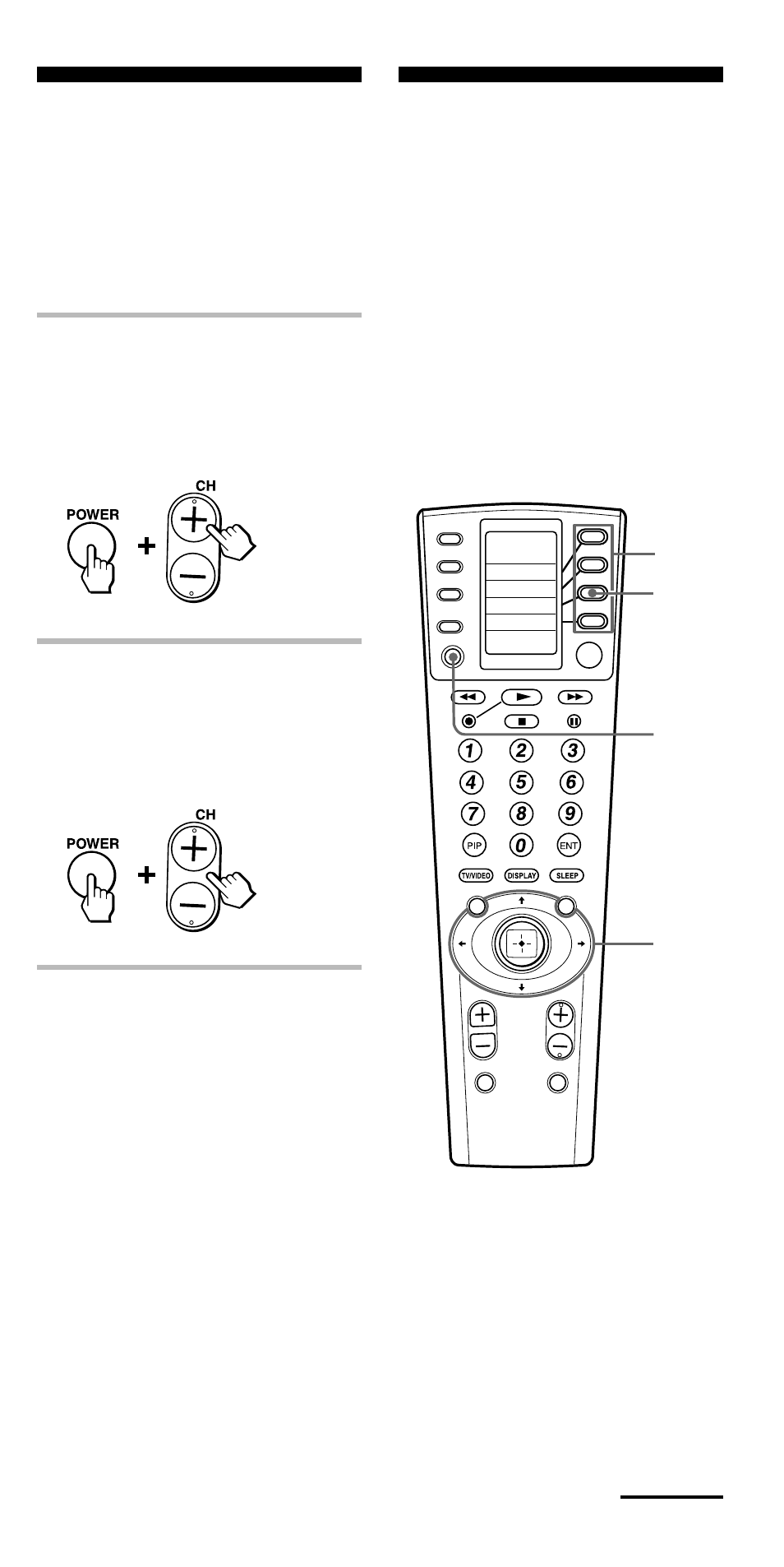 Adjusting the contrast of the display window, Changing the names of the labels on the display, You can adjust the contrast of the display window | Continued | Sony RM-VL1000 User Manual | Page 65 / 84