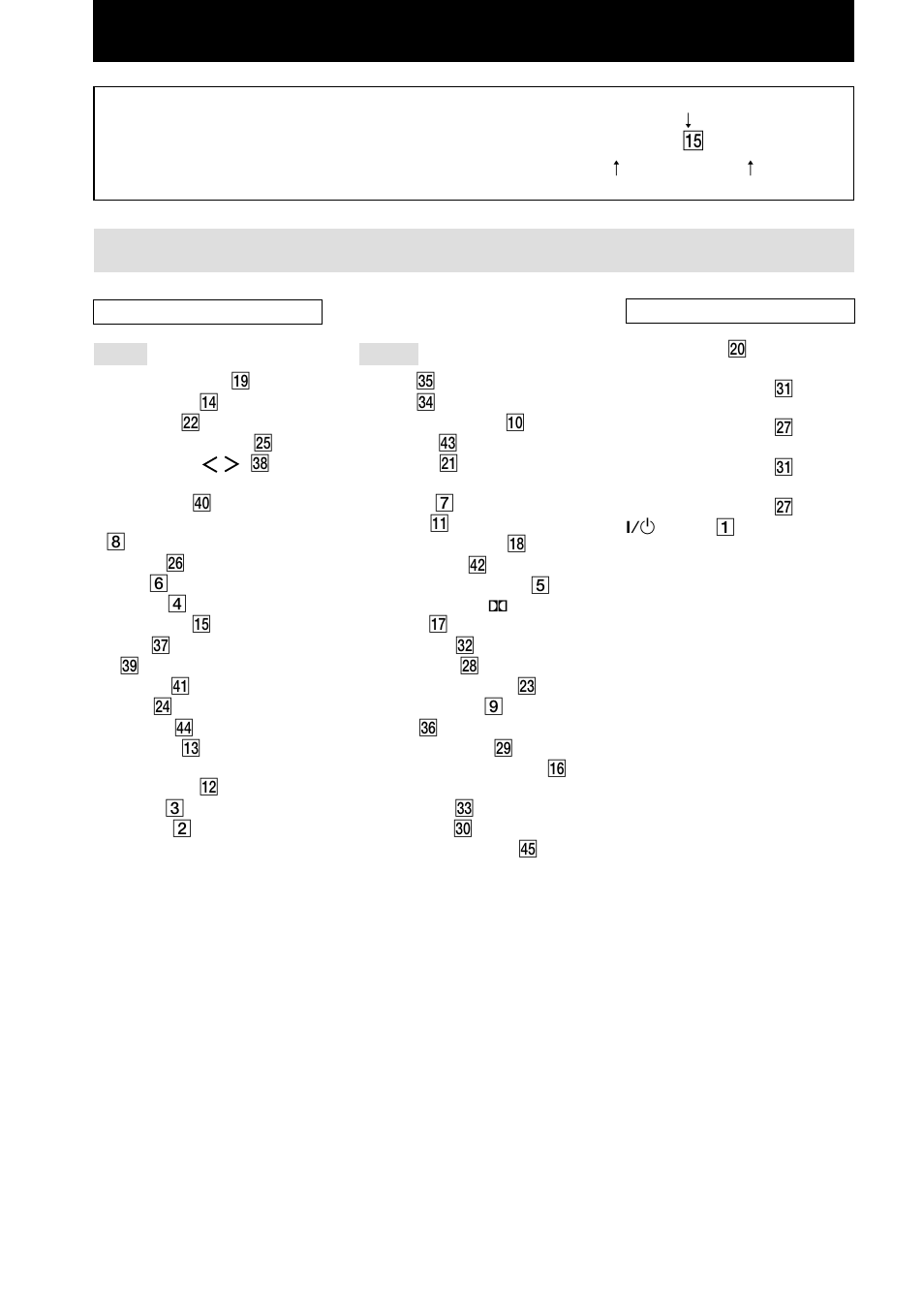 Main unit, List of button locations and reference pages | Sony STR-DA4ES User Manual | Page 6 / 80