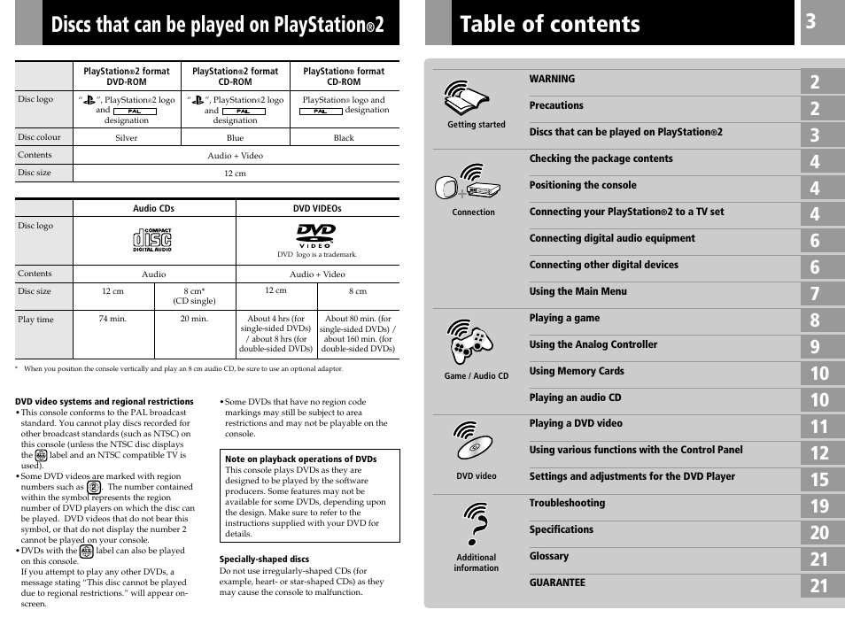 Sony PS2 User Manual | Page 3 / 84