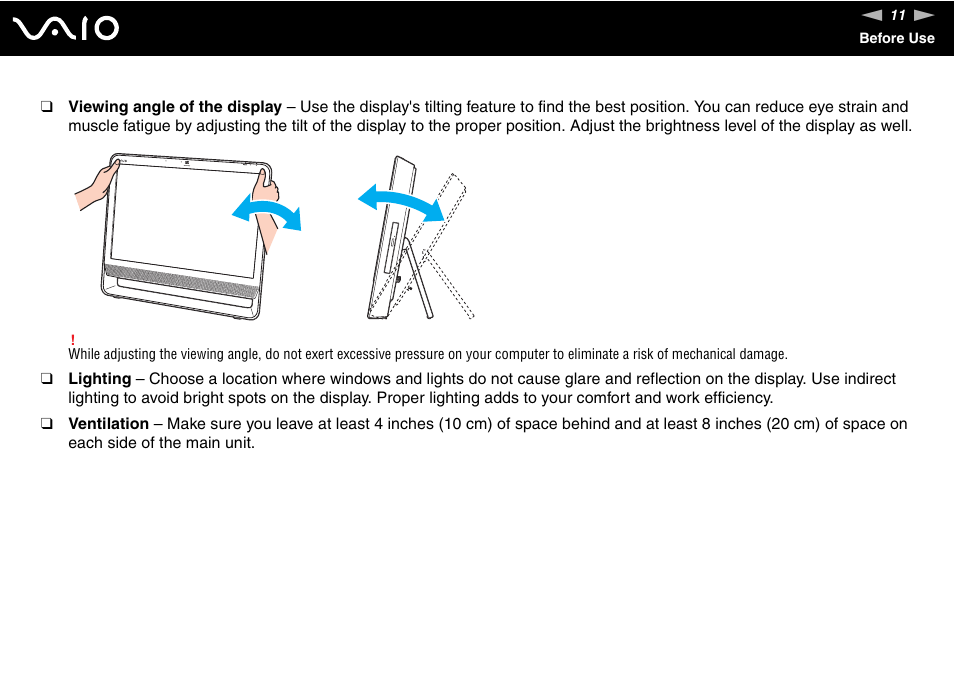 Sony VAIO VGC-JS100 User Manual | Page 11 / 146